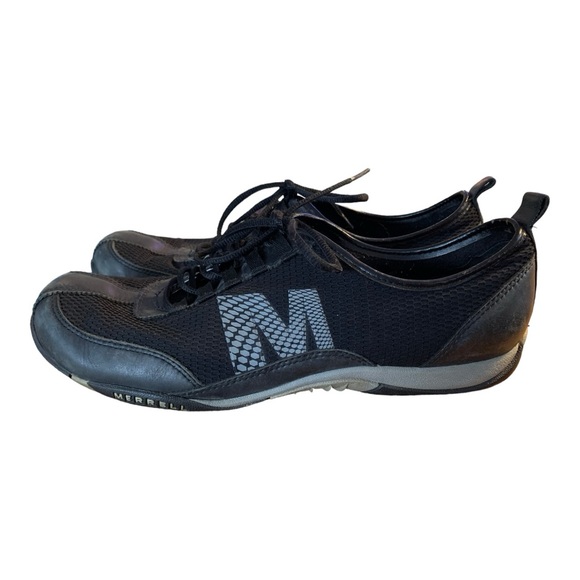 Merrell Samba Black Performance Leather Casual Shoes Womens size: 10 - Picture 3 of 11